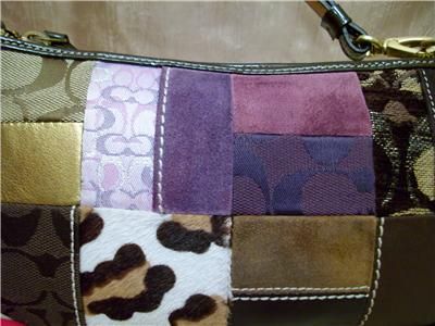 COACH PATCHWORK LEATHER DEMI HANDBAG/WRISTLET 7071  