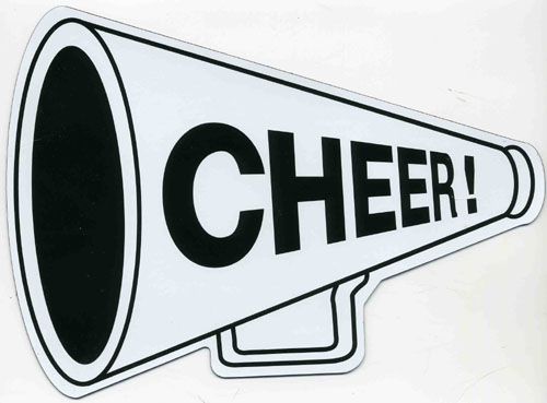 CHEER Megaphone Cheerleading Car Magnet  