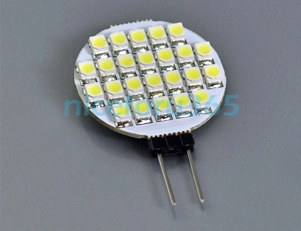 New G4 24 SMD LED Camper Bulb Lamp 12V Pure White Light  