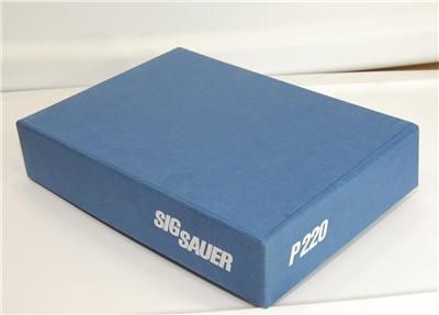 Sig Sauer P220 FACTORY gun pistol box case L@@K RARE  