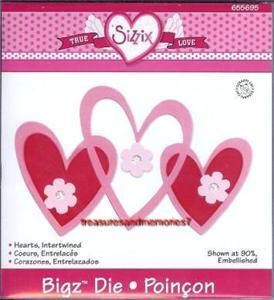 Sizzix Bigz HEARTS, INTERTWINED 655695 NEW RELEASE LOVE  