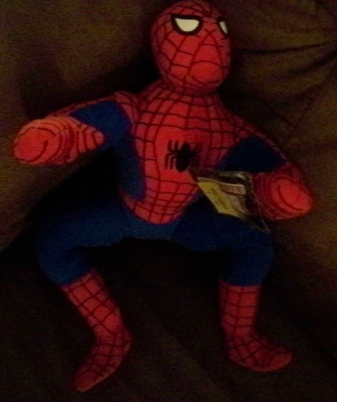 SPIDERMAN 17WALL CRAWLER PLUSH 2002 CRANE TOY O  