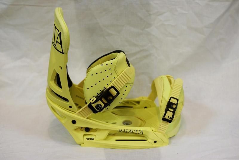   MALAVITA EST RESTRICTED SNOWBOARD BINDINGS 2012 LARGE SULFUR YELLOW