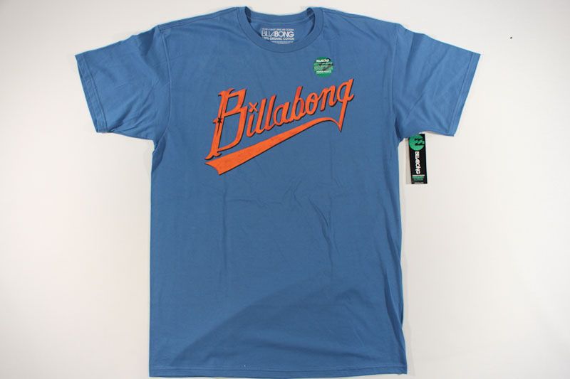 Mens Billabong Pennant Tee Blue Large NWT  