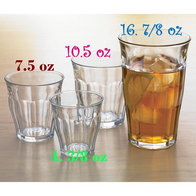 DURALEX GLASSWARE   Fully tempered break and chip resistant glassware 