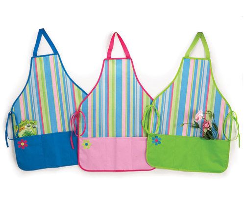 Burton Blue Green or Pink Garden & Kitchen Flower Apron  