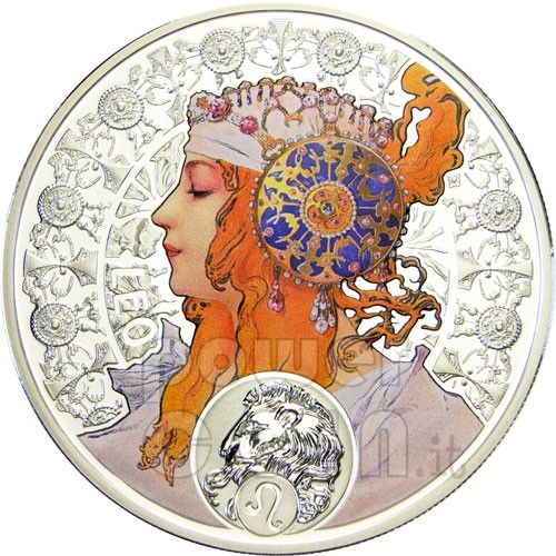   by a mucha zodiac name and polished symbol of the lion zodiac sign